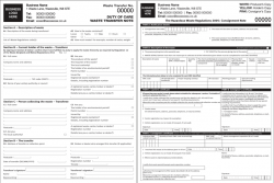 Duty of Care Forms