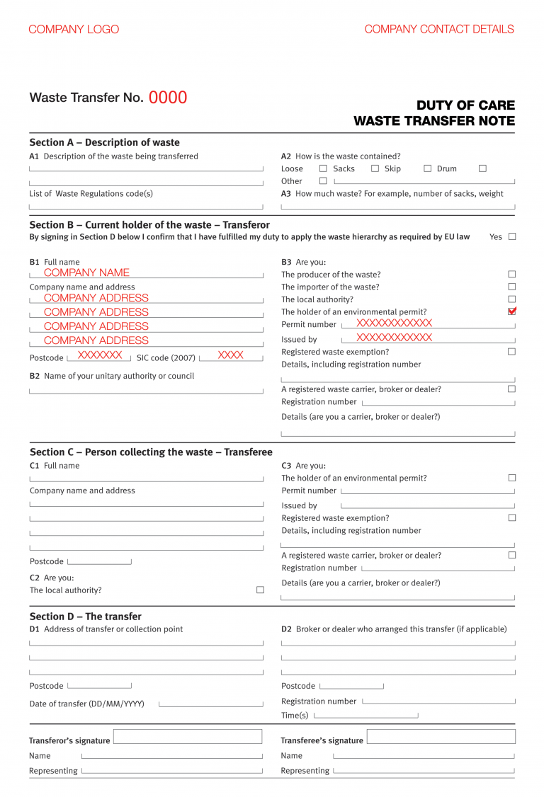 Hazardous Waste Consignment Note Fill Out And Sign Pr vrogue.co