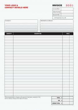 Customised Invoices