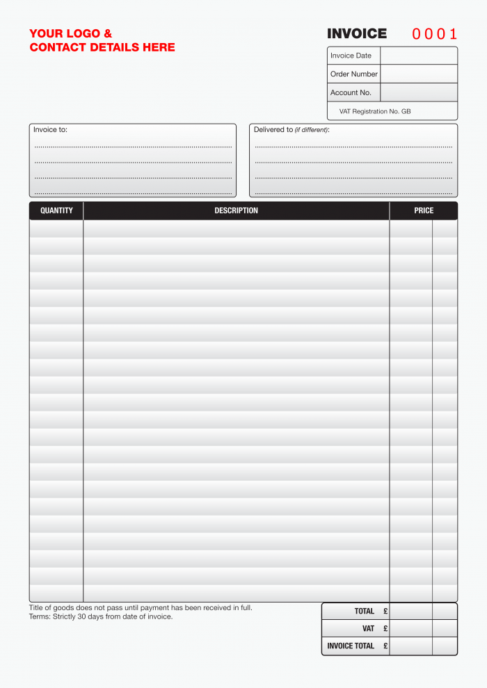 Customised Invoices