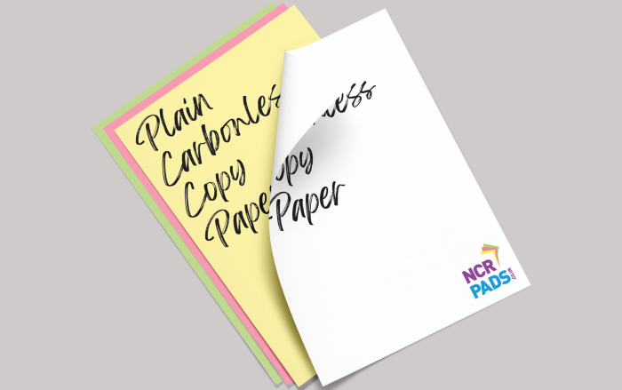 Plain Carbonless Copy Paper (NCR)